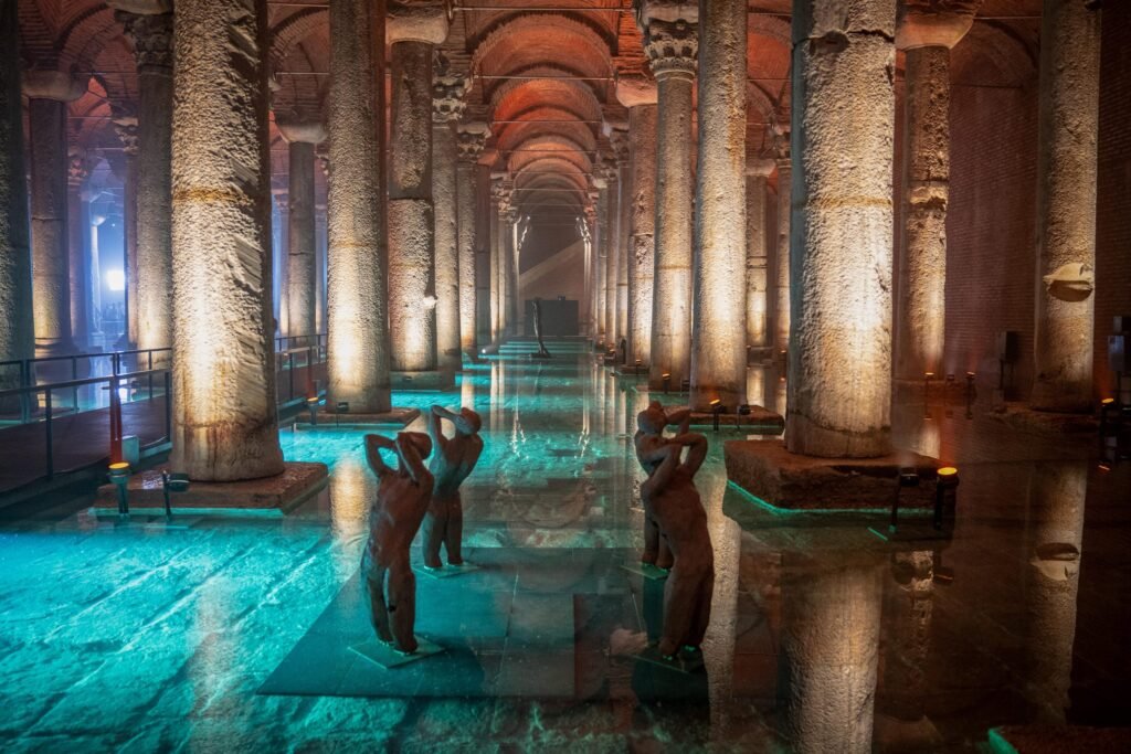 Columns in the Basilica Cistern