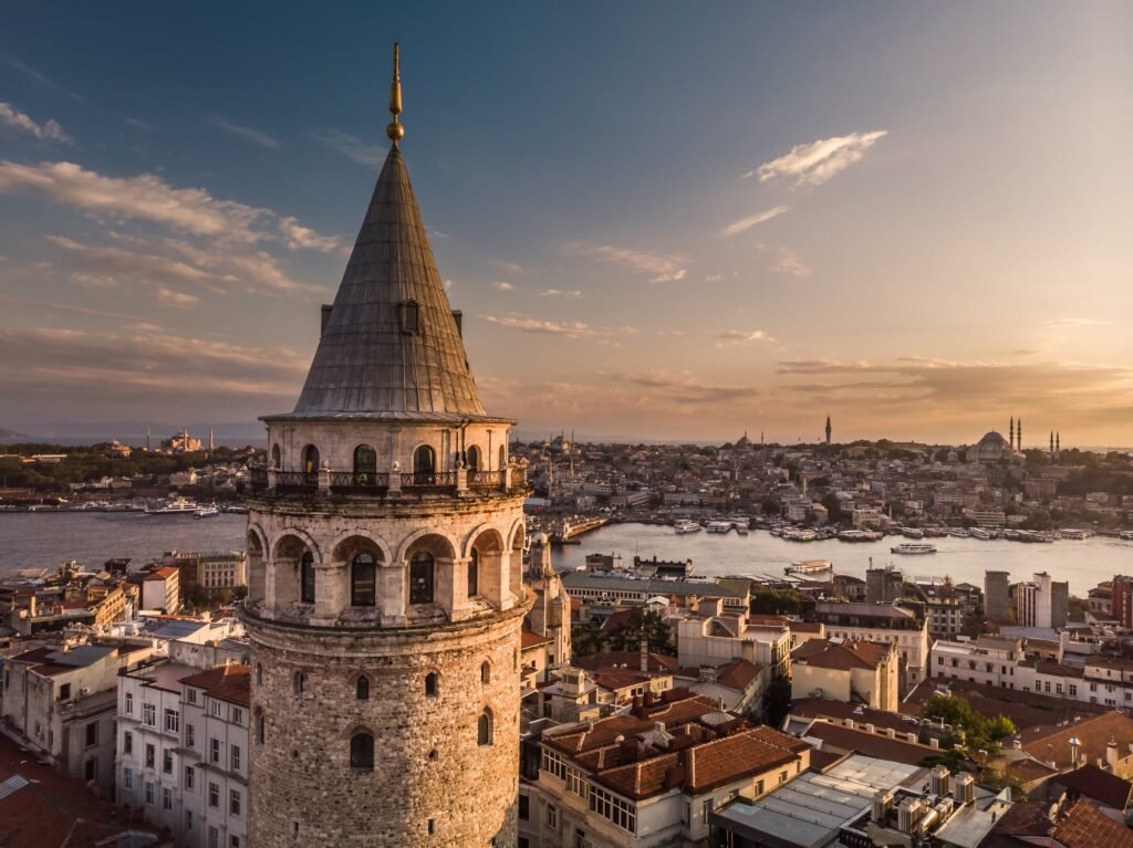 Galata Tower ve İstanbul manzarası