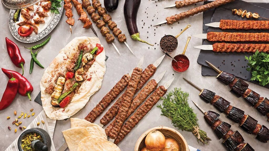 Mixed kebabs