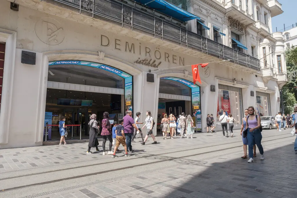 Istiklal street shopping