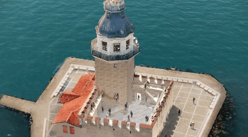 The final version of the restored Maiden's Tower